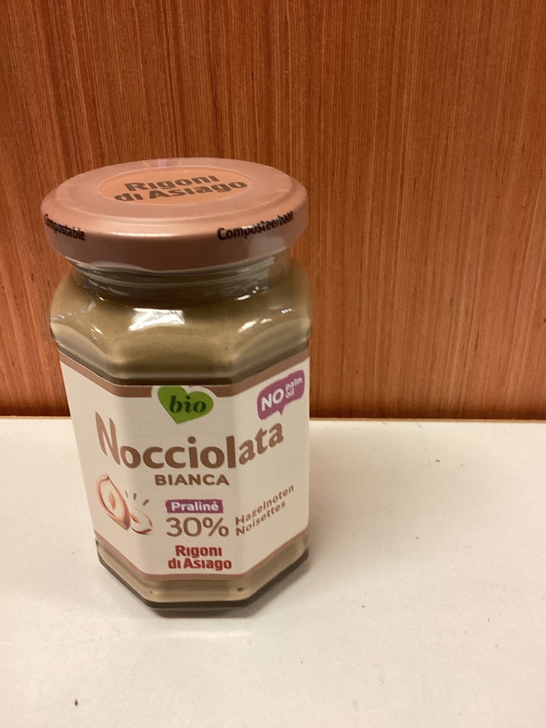 Pâte à tartiner aux noisettes chocolat blanc 250g nocciolata