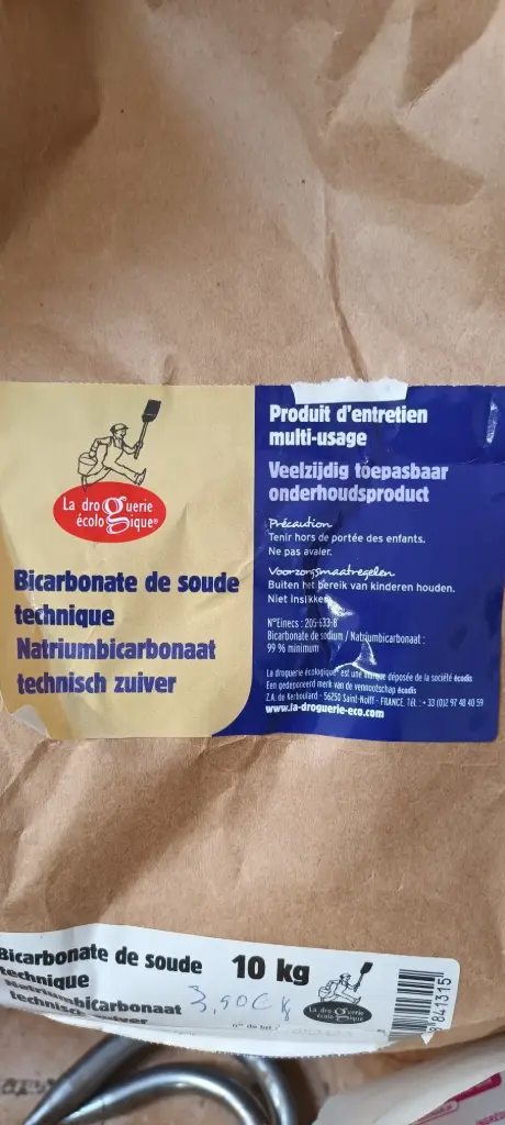 Bicarbonate de soude ménager en poudre