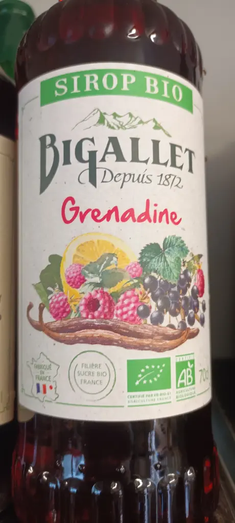 Sirop de grenadine 70cl bigallet