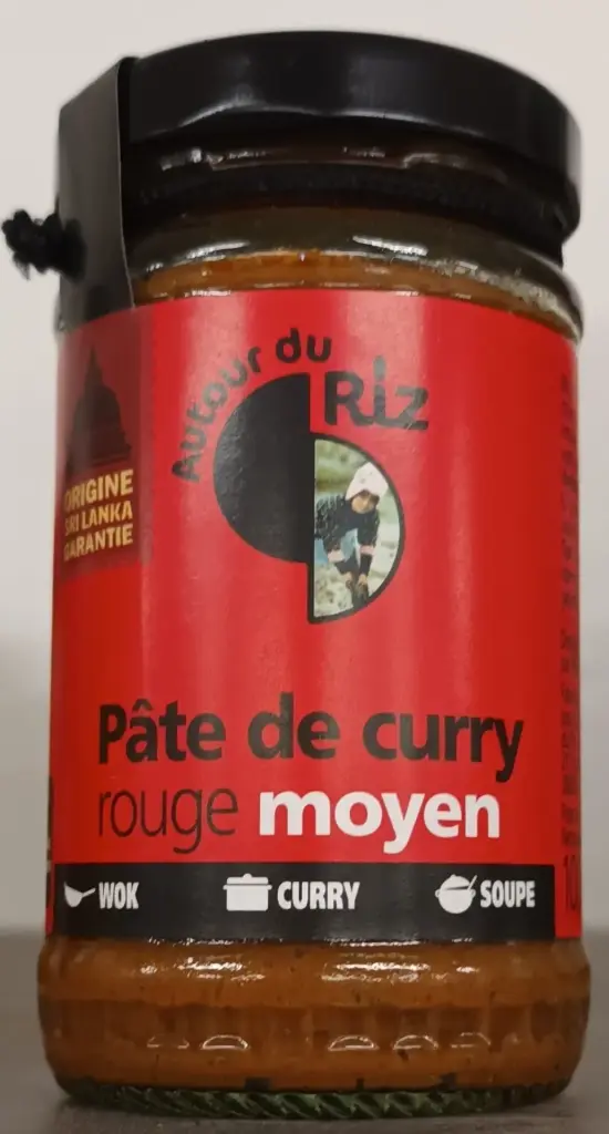 Pâte de curry rouge moyen