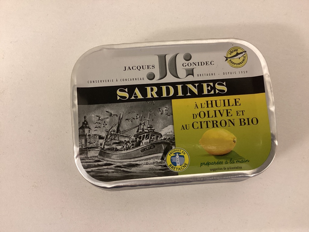 Sardine au citron et à l’huile d’olive