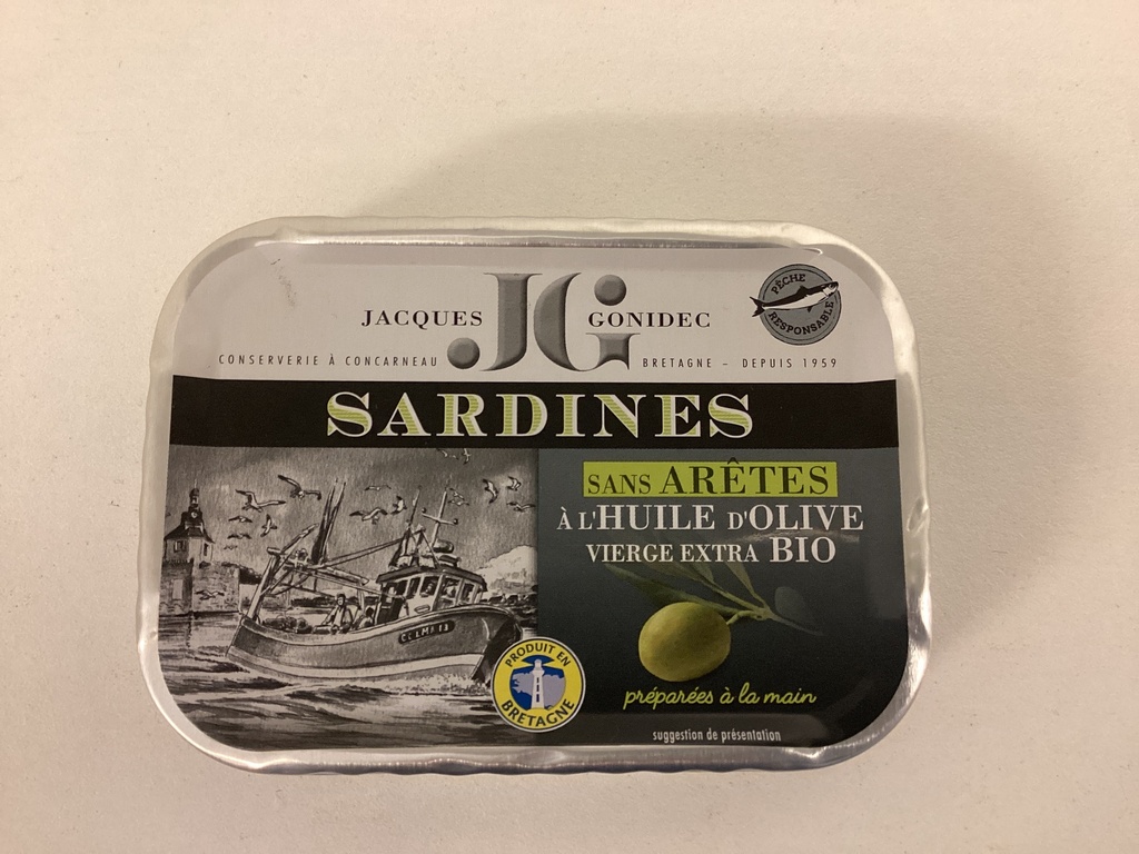 Sardine sans arrêtes et à l’huile