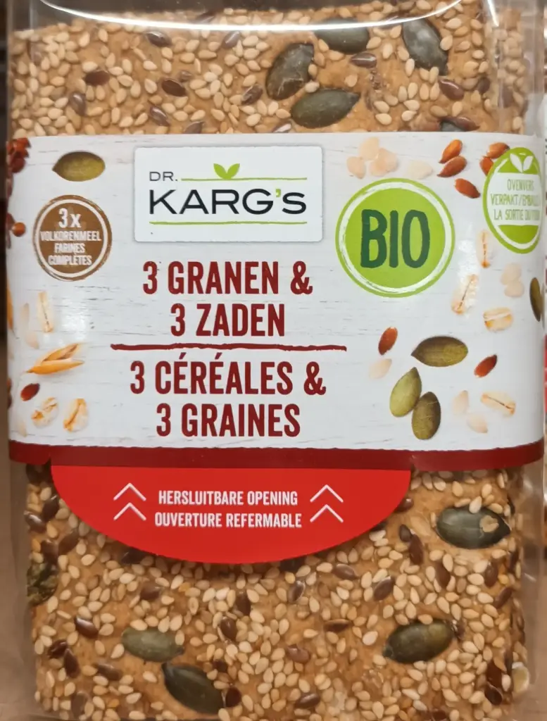 Crackers 3 céréales - 3 graines kargs