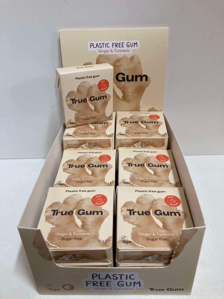 Chewing gum gingembre et curcuma (true gum)