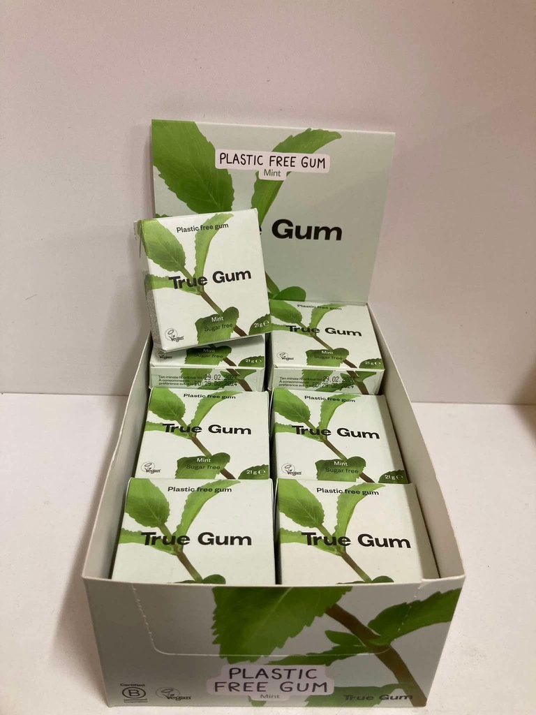 Chewing gum menthe (true gum)