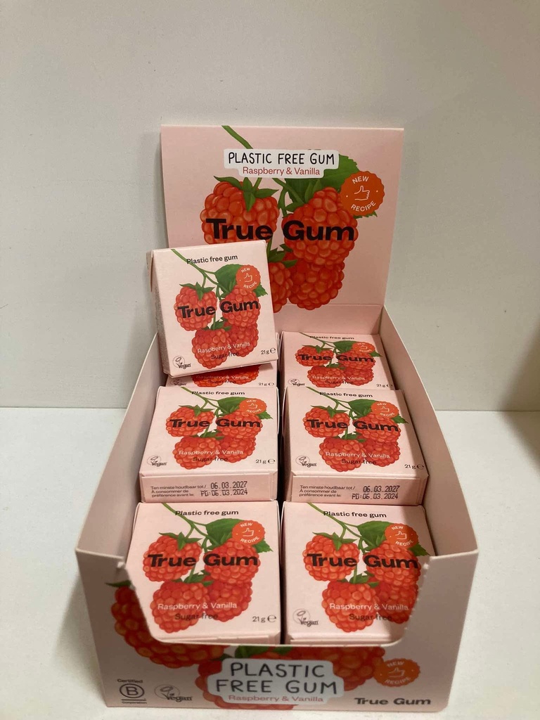 Chewing framboise et vanille (true gum)
