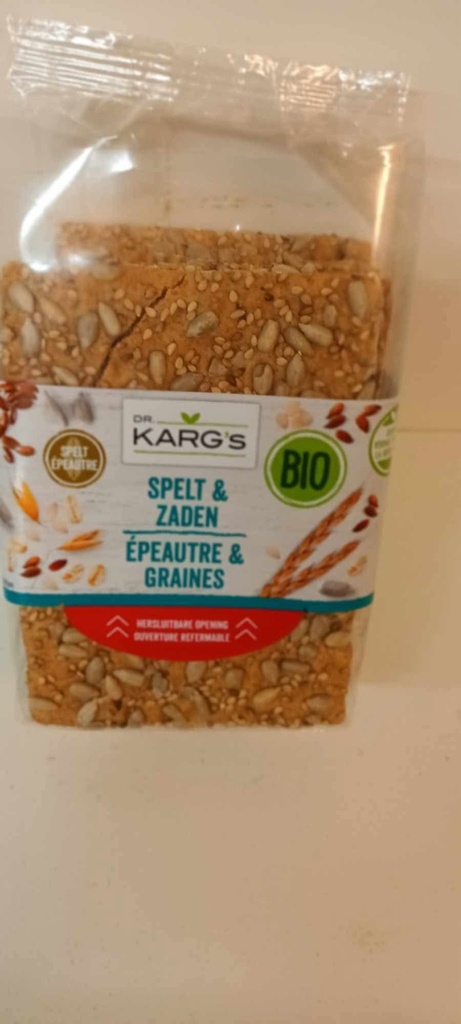 Crackers épeautre et graines DR KARG