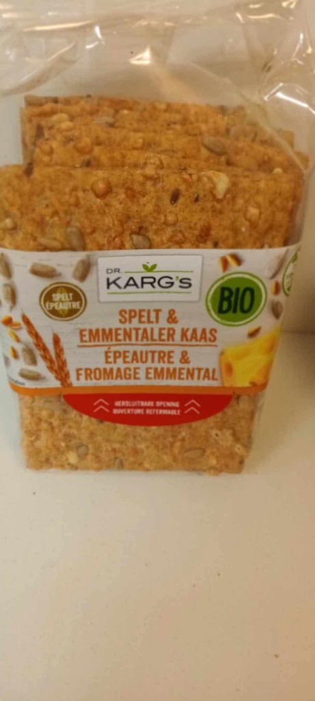 Crackers épeautre et emmental kargs
