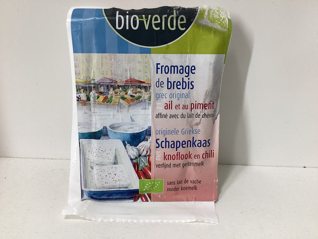 Feta brebis à l'ail piment 150g BIOVERDE