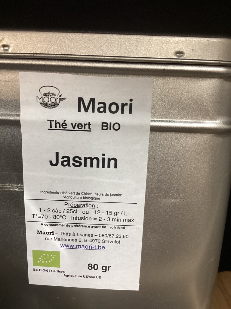 Thé vert bio jasmin maori