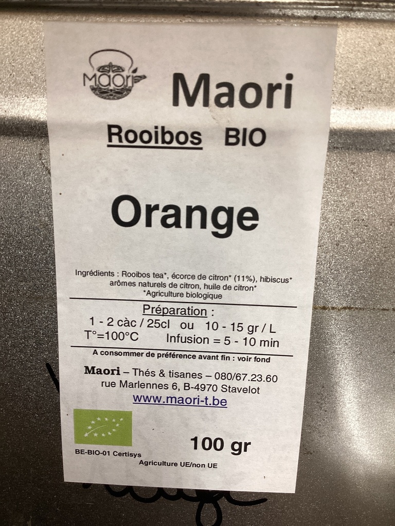 Rooibos bio orange maori