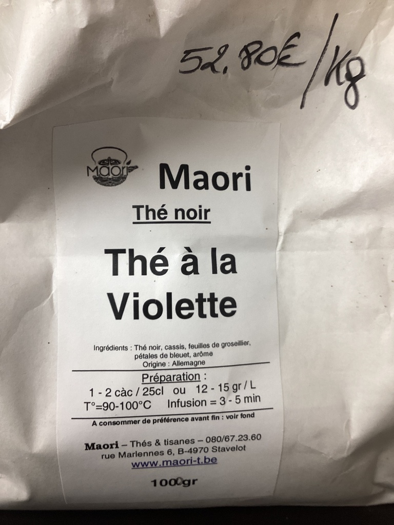 Thé noir violette