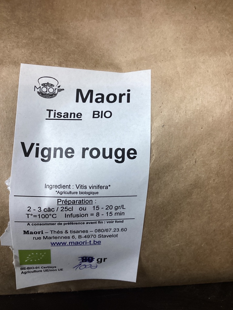 Tisane vigne rouge maori