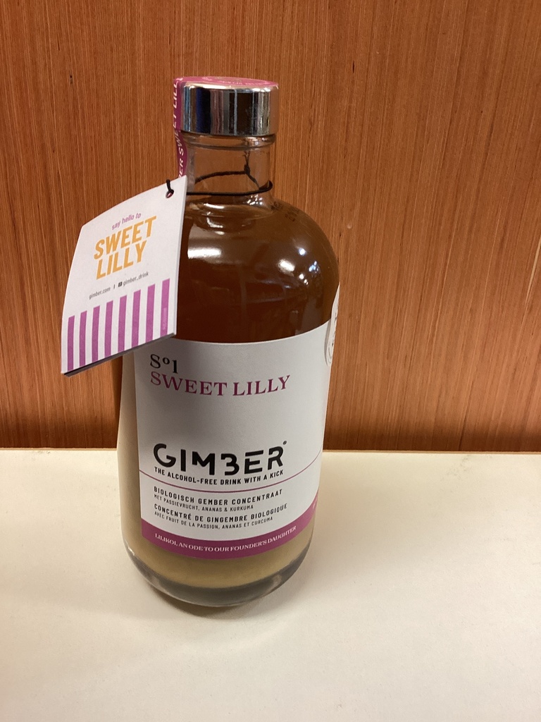 Sirop de gingembre sweet lily ( fruit de la passion, ananas et curcuma) 500ml gimber