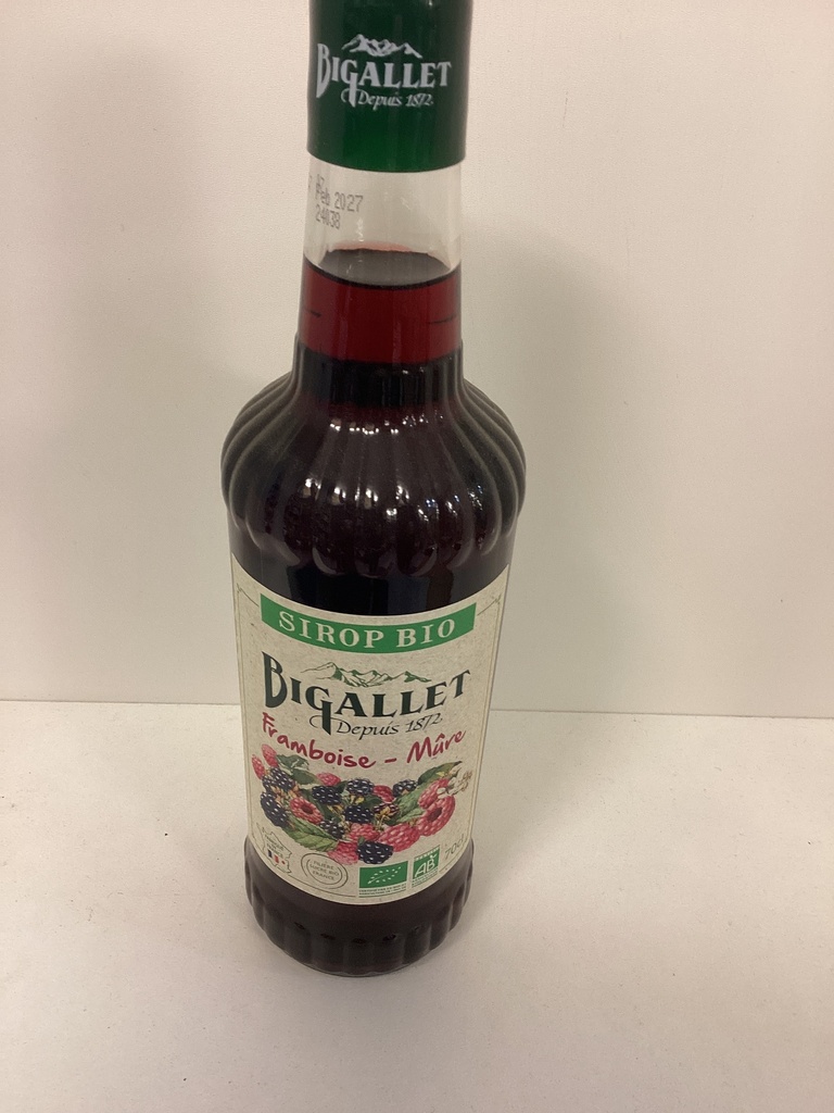 Sirop framboise - mûre 70cl bigalet
