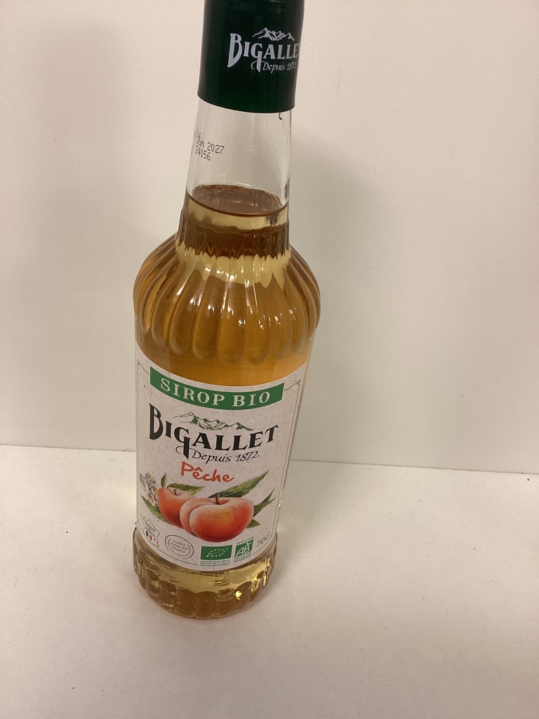 Sirop pêche 70cl bigallet