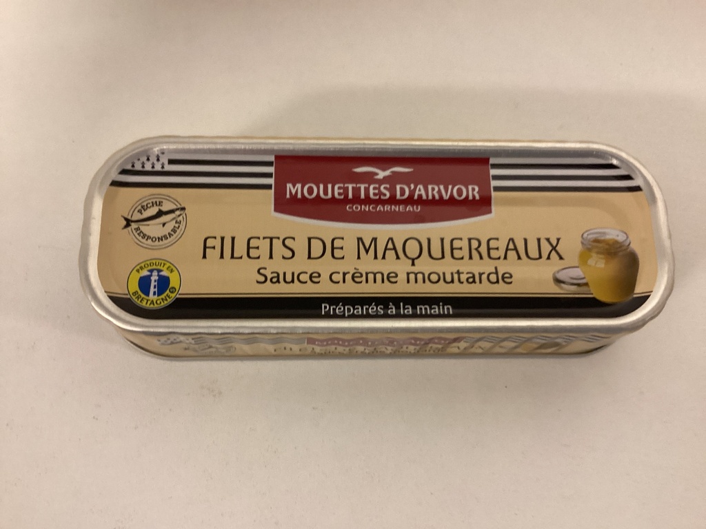Filets de maquereaux sauce crème moutarde