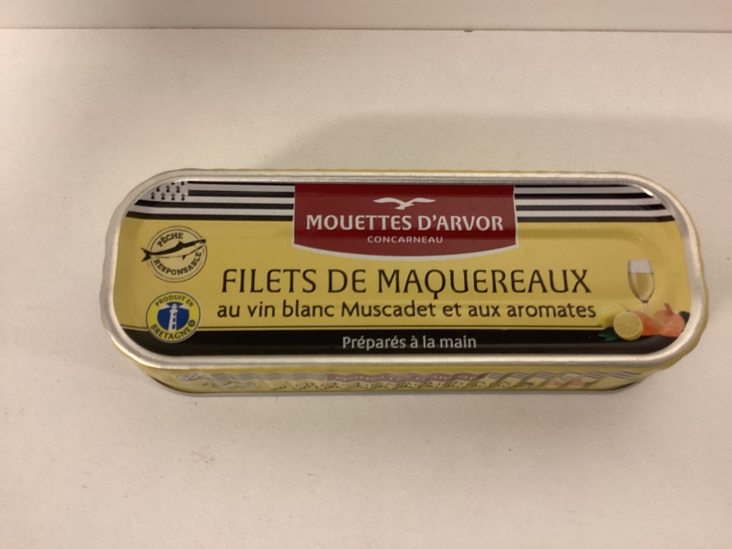 Filets de maquereaux au vin blanc Muscadet et aux arômates