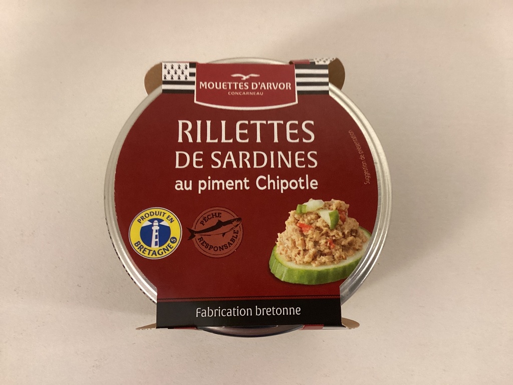 Rillettes de sardines au piment Chipotle