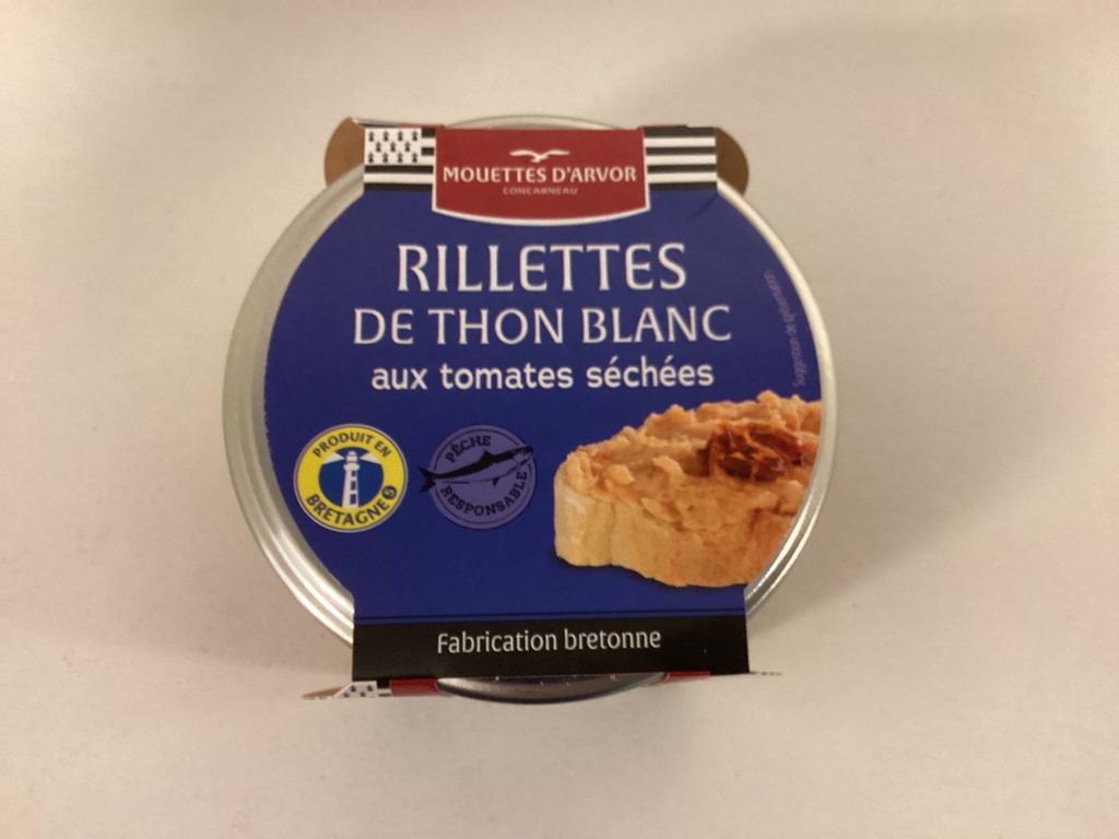 Rillettes de thon blanc aux tomates séchées