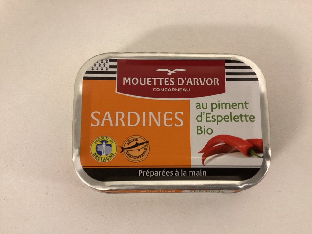 Sardines au piment d’Espelette bio GONIDEC