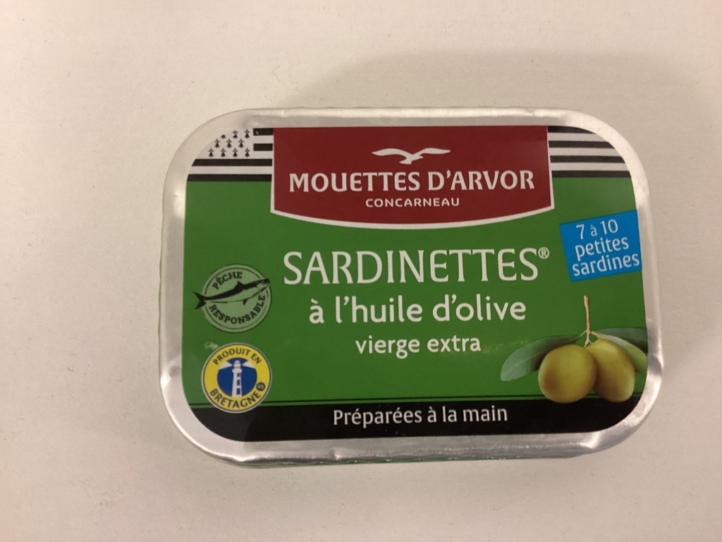 Sardinettes à l’huile d’olive extra vierge