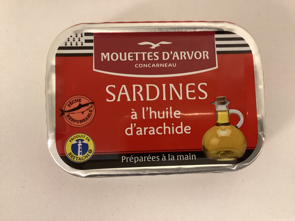Sardines à l‘huile d’arachide