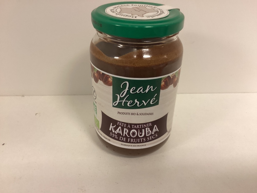 Pâte à tartiner karouba 55% de fruits secs jean hervé