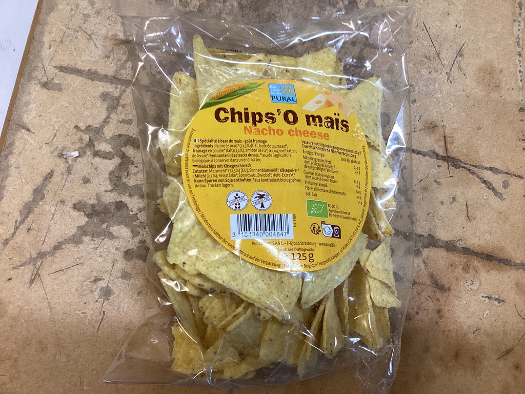 Chips au maïs Nacho cheese (Tortilla) bio