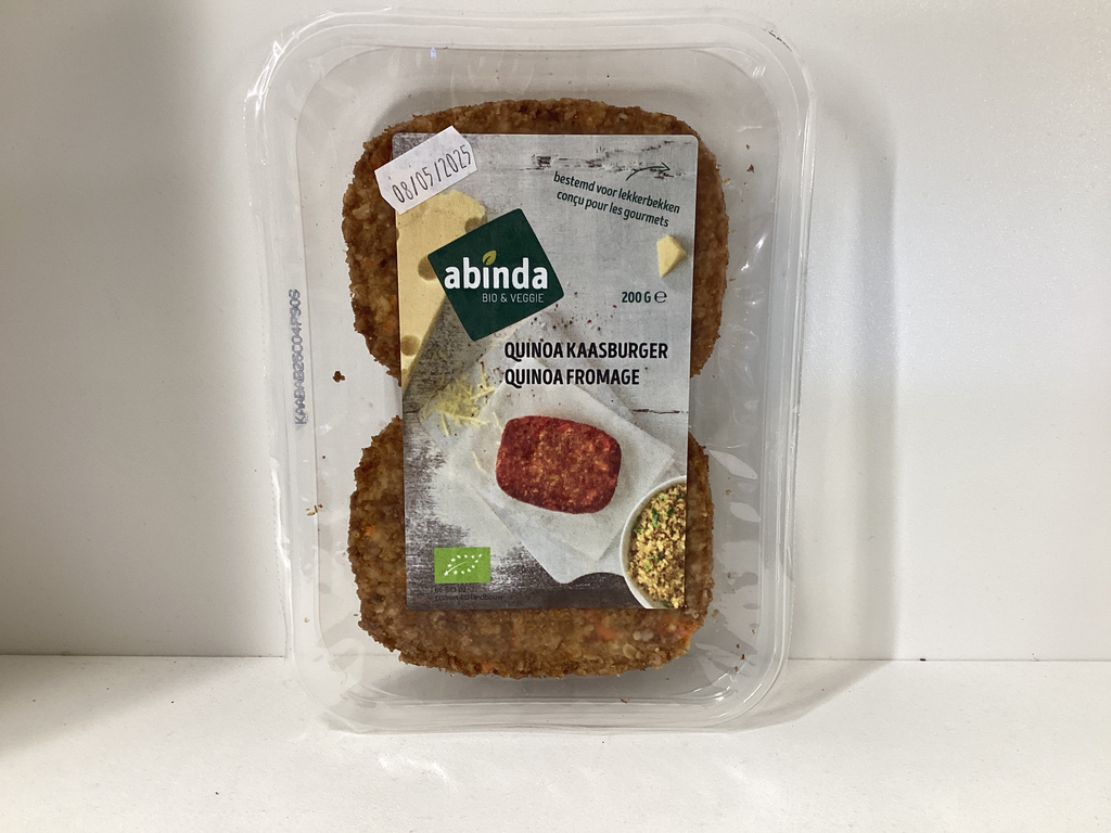 Burger végé quinoa fromage (2pc) Abinda