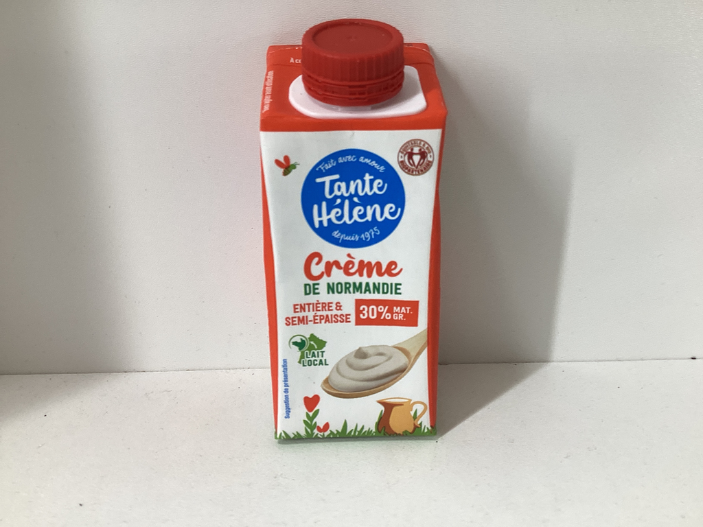 Crème fraîche tante Hélène 20cl 30% matière grasse