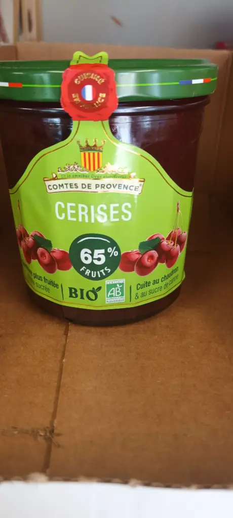 Confiture les comtes de Provence cerises