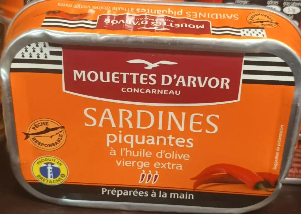 Sardines piquantes à l’huile d’olive vierge extra