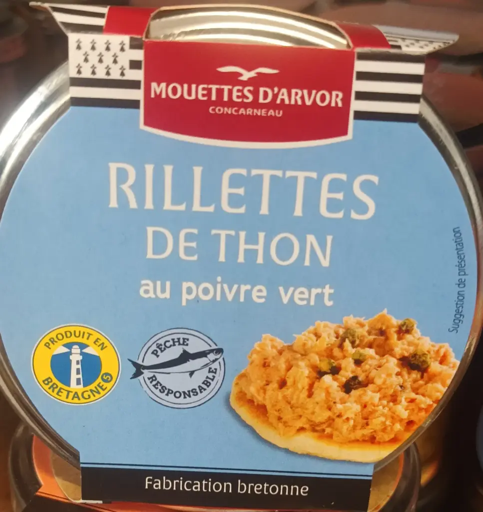 Rillettes de thon au poivre vert