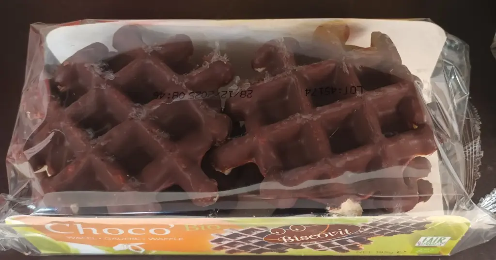 Gaufres au chocolat et sucre de canne (6pce)