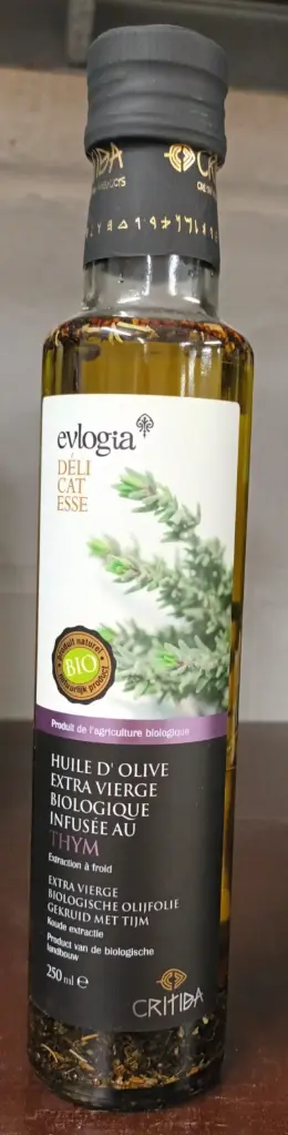 Huile d’olive au thym 250 ml bionaturels 