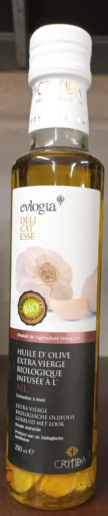 Huile d’olive à l’ail 250 ml bionaturels   