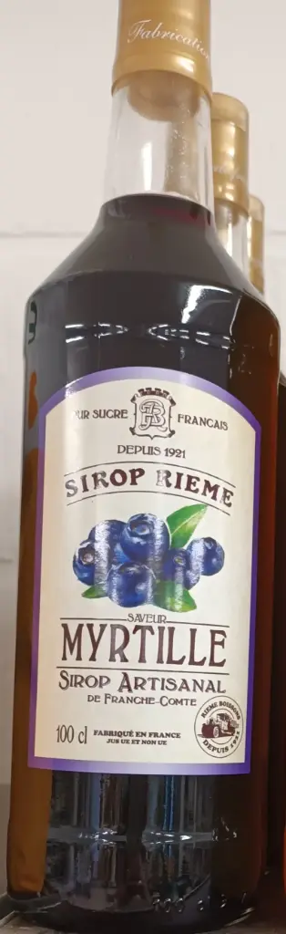 Sirop myrtille rieme