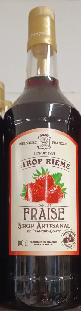 Sirop fraise rieme