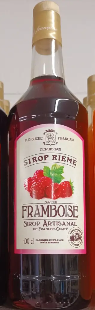 Sirop framboise rieme