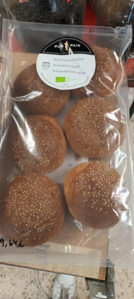 Pain hamburger au sésame 6 pièces