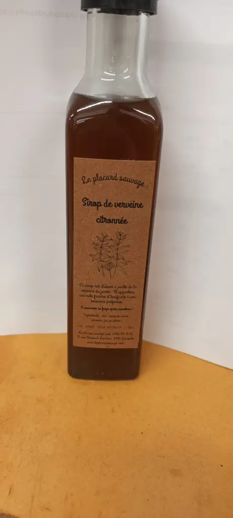 Sirop de verveine citronnée le placard sauvage 25cl