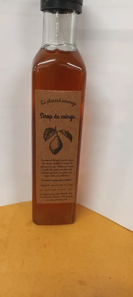 Sirop de coings le placard sauvage 25cl