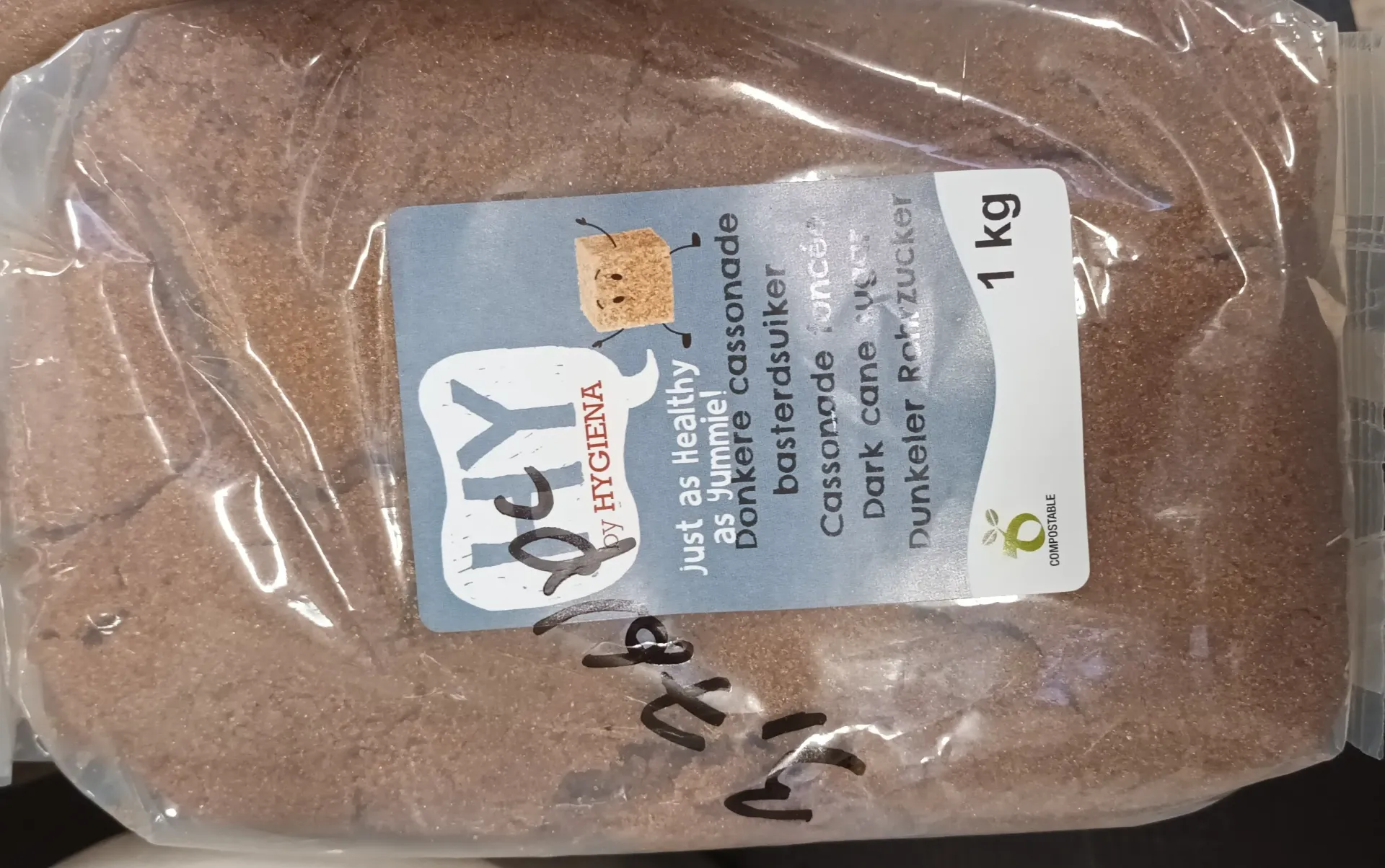 Sucre de canne cassonade foncée 1kg