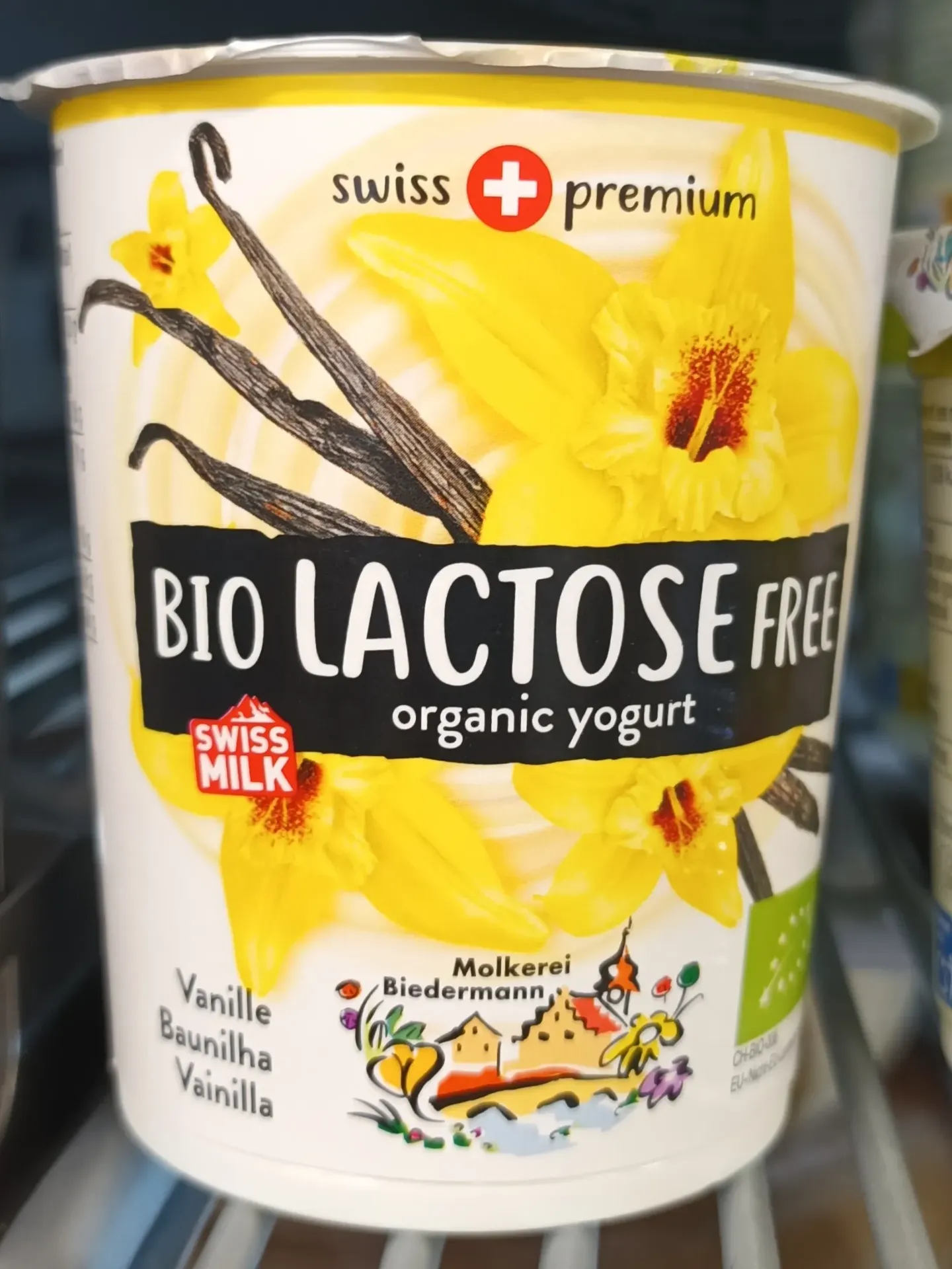 BIEDER yaourt vanille sans lactose 200g