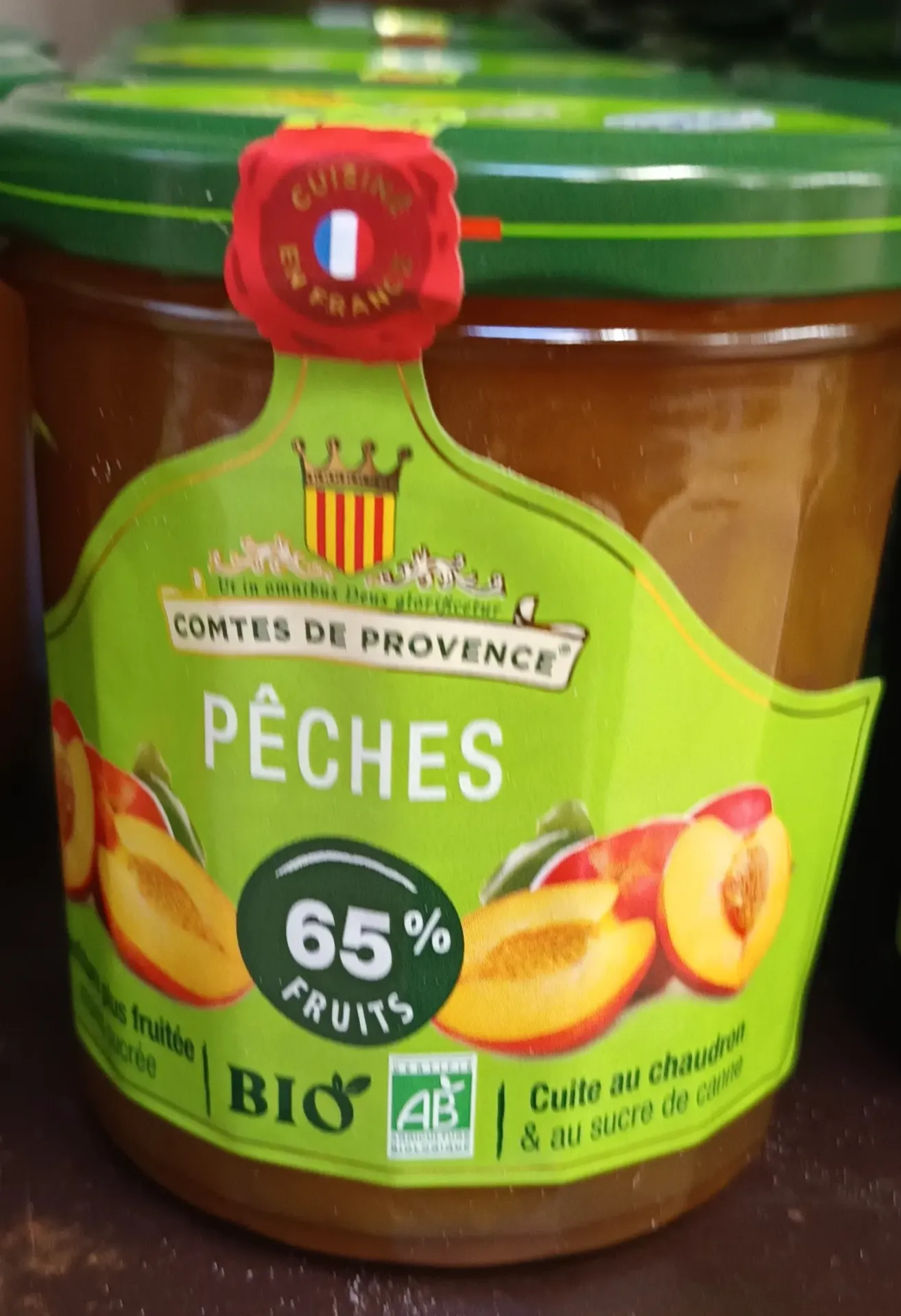 Confiture comtes de Provence pêche