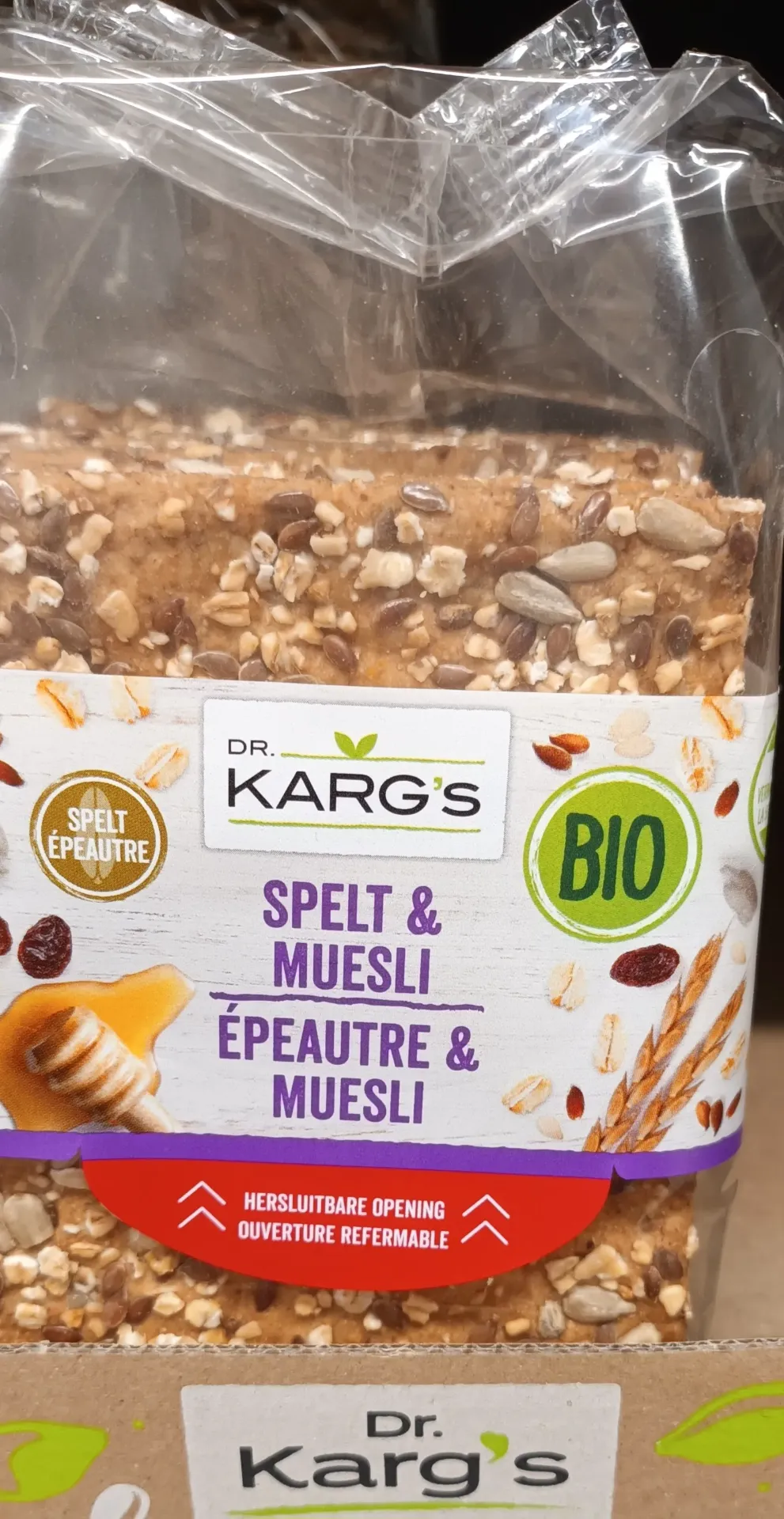 Crackers épeautre muesli kargs
