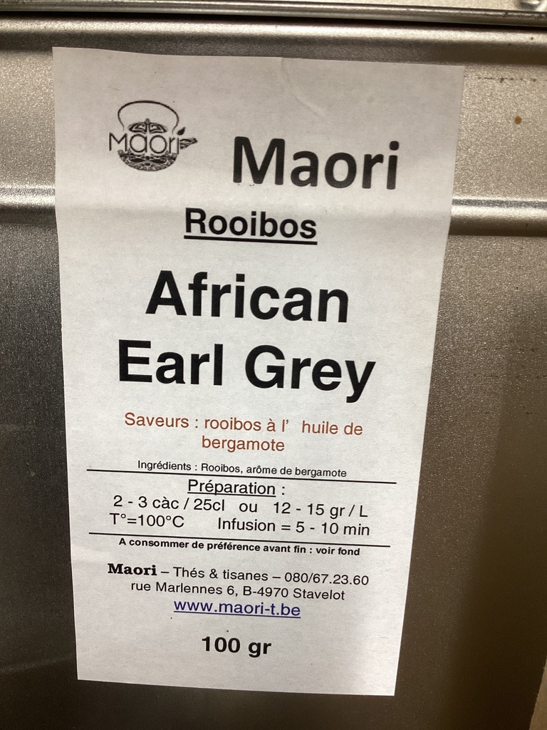 Rooibos african earl grey maori