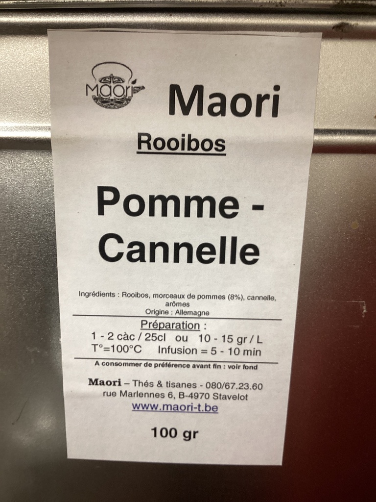 Rooibos pomme cannelle maori
