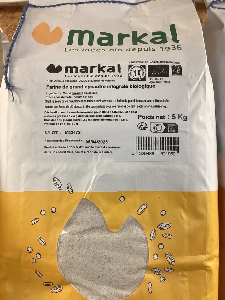 Farine grand épeautre 5kg